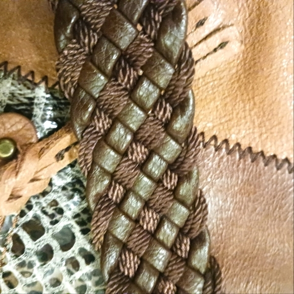 The SAK Genuine Leather Patchwork Hobo Purse - Picture 5 of 10